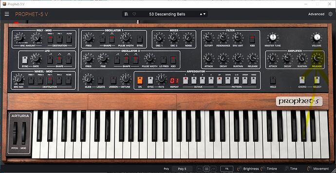 P5 amp env release