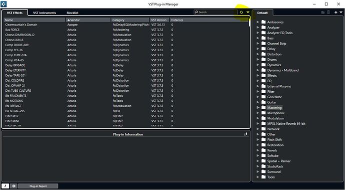 Cubase plugin manager VSTi 3