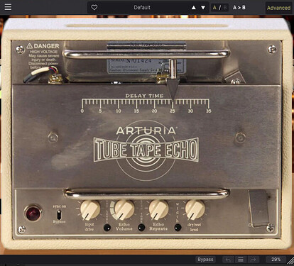 arturia tube echo